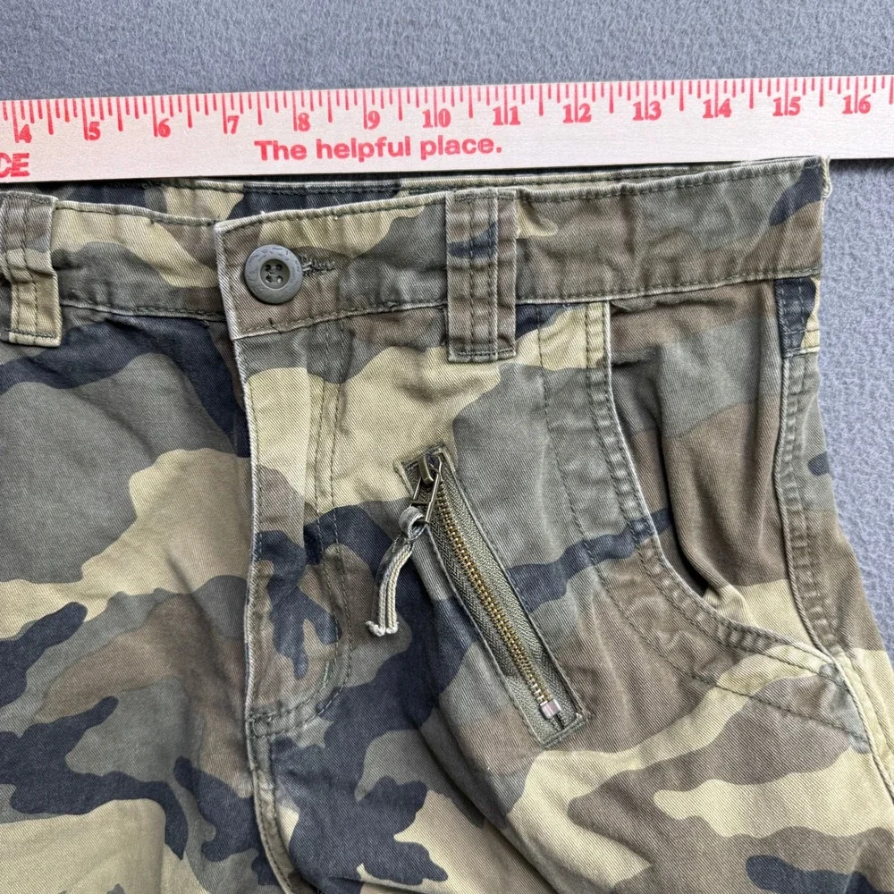 Unbranded Cargo Pants Men 29 Green Camo Pocket Tactical Streetwear Gorpcore